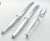 Vintage Carvel Hall 3-Piece Stainless Carving Knife & Fork Set With Wooden Case For Sale - Image 4 of 10