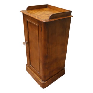 Victorian Birch Bedside Cupboard For Sale