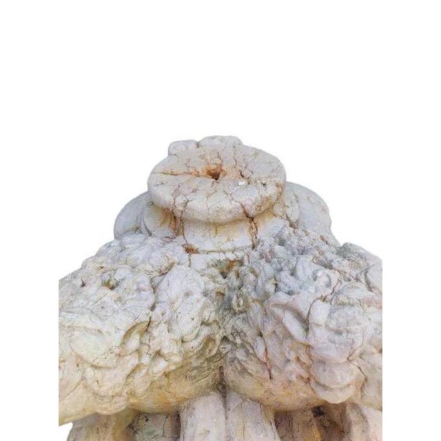Marble Base Depicting Lions with Joined Bodies, 18th Century, Set of 2 For Sale - Image 3 of 10
