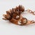 Italian Design Copper Acrylic Bib Necklace Flowers and Pearls For Sale - Image 13 of 13
