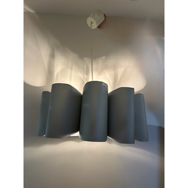 Metal Vintage Space Age Hanging Lamp in Aluminium, 1970s For Sale - Image 7 of 11
