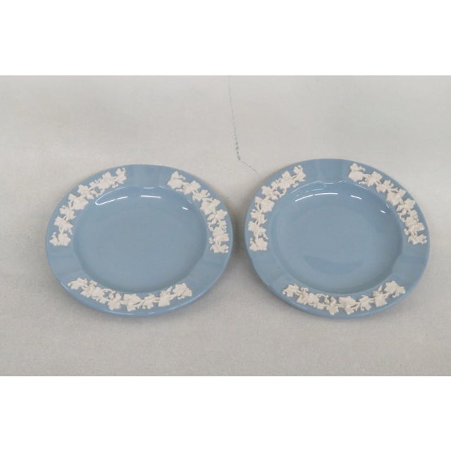 This lovely Pair of Ashtrays / Trinket Dishes is made of ceramic. This pieces is stamped as being made by Wedgwood of...