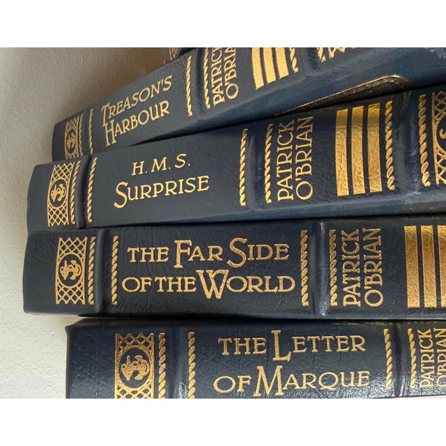 Animal Skin Easton Press Patrick O’Brian Aubrey Maturin Leather Bound Book Collection, Twenty Volumes For Sale - Image 7 of 12