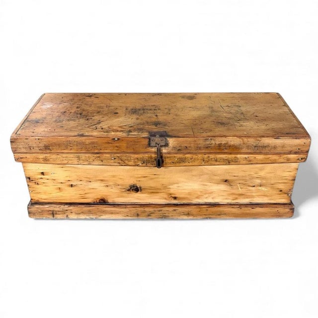 This antique pine chest is a versatile rustic storage box designed to bring both charm and practical use to your home....