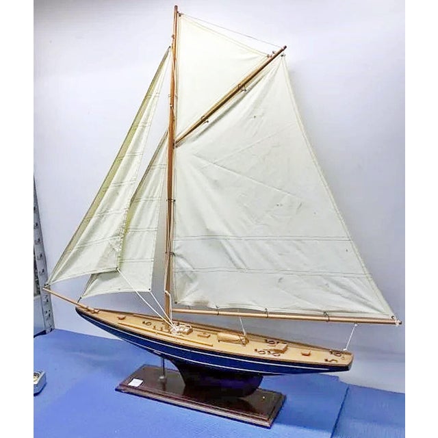 Nautical 1960s Large Sailboat Model For Sale - Image 3 of 7