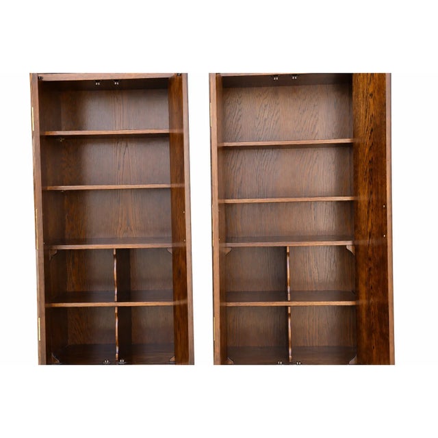 1980s Henredon King Size Headboard With 2 Armoires Bridge Rails 2 Mirrors For Sale - Image 14 of 16