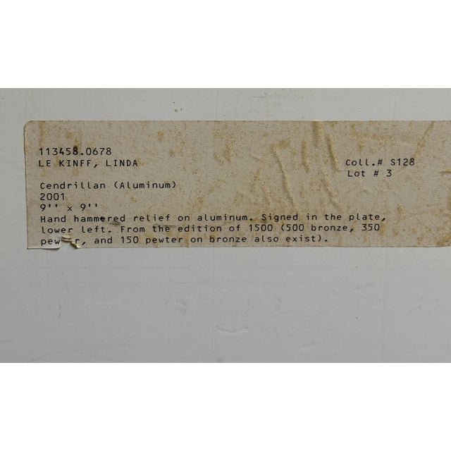 "Cendrillon" by Linda Le Kinff - Hand-Hammered Aluminum Relief (2001), Framed For Sale - Image 4 of 9