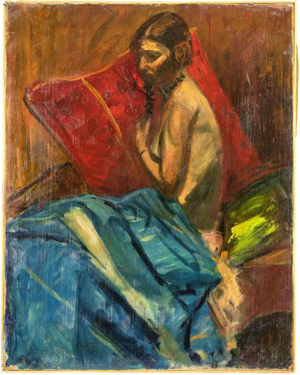 Antonio Feltrinelli, Nude, 1930s, Oil Painting on Canvas