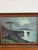 An atmospheric mid-century Italian oil on canvas by Carlo Ciappa, depicting a moonlit panorama of the Bay of Naples with...