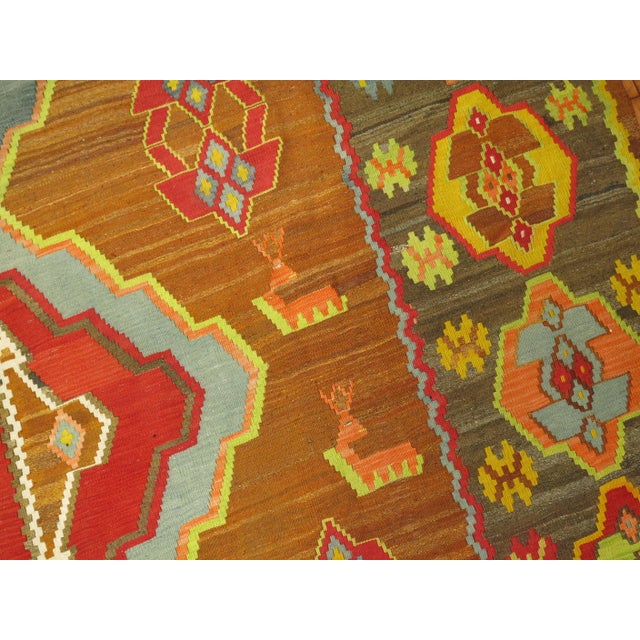 Contemporary Bold Geometric Turkish Kilim For Sale - Image 3 of 6