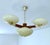 Modern Vintage Art Deco Pendant Light in Wood and Glass, 1930s For Sale - Image 3 of 18
