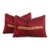 Rasa Red Pair of Zardozi Pillows For Sale