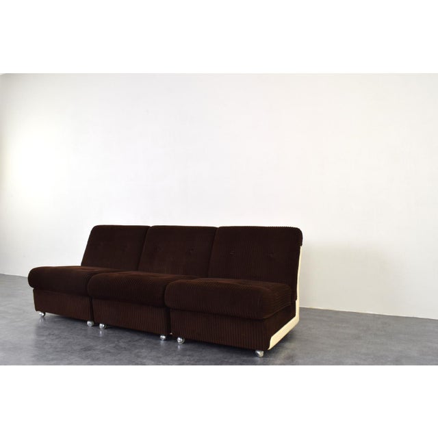 Mid-Century German Modular Sofa, 1970s, Set of 3 For Sale - Image 4 of 15