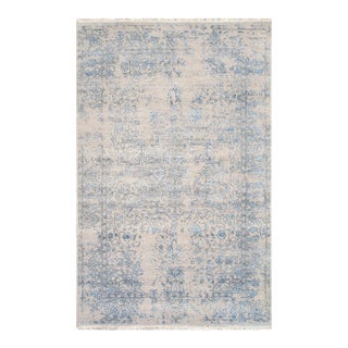 Pasargad Home Transitional Silver Area Rug-5' 9" X 9' 0" For Sale