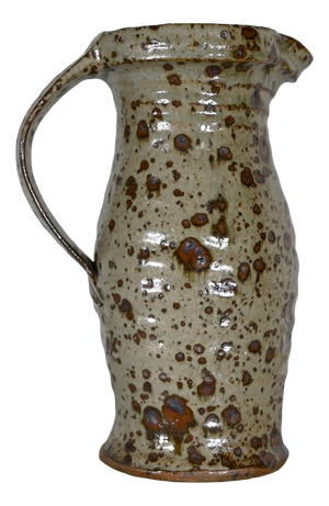 20th Century Glazed Stoneware Pitcher by G. Tiffoche