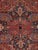 Antique Persian Heriz Carpet Handmade Wool Oriental Rug, Rusty/Red Field, Navy For Sale - Image 4 of 18
