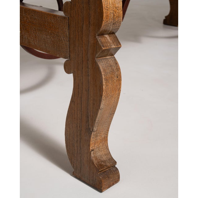 Wood 1960s Spanish Table with Iron Accents For Sale - Image 7 of 15