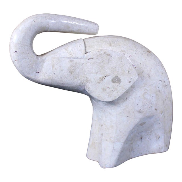 Mid 19th Century Maitland-Smith Stone Carved Elephant For Sale