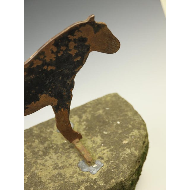 Black Victorian Cast Iron Horse Boot Scraper on Original Yorkshire Stone Base, 1890 For Sale - Image 8 of 12