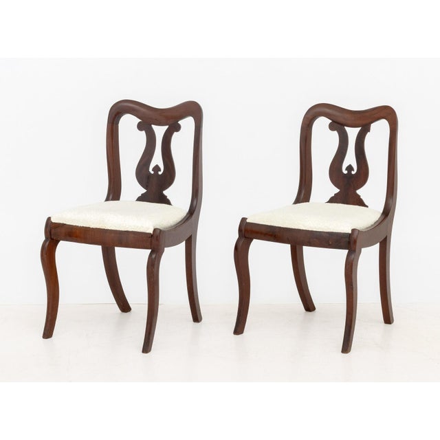 American American Classical Mahogany Side Chairs, Pair For Sale - Image 3 of 9