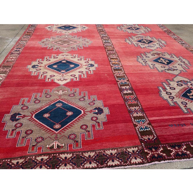 Galerie Shabab Collection Mid-20th Century Turkish Anatolian Room Size Carpet For Sale In New York - Image 6 of 8