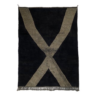 Hand-Knotted Wool Rug by Azele Studio For Sale