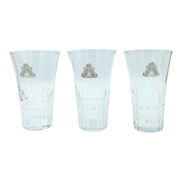 Vintage 5-Star Luxury Ritz Hotel Lisboa Lisbon Cocktail Tumbler Glasses- Set of 3 For Sale