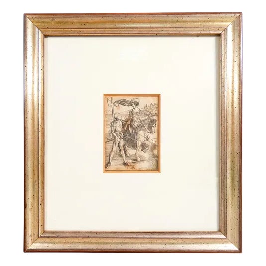 Albrecht Durer, Lady and Landsknecht, Woodcut, Framed For Sale
