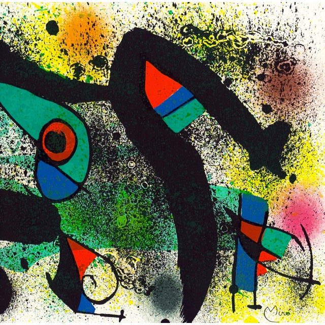 Abstract 1974 Untitled Lithograph by Joan Miró From "Céramiques De Miró Et Artigas" For Sale - Image 3 of 5
