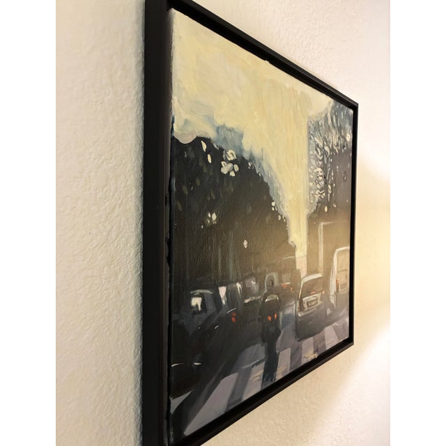 2020s Original Oil Painting "Leaving Paris" For Sale - Image 5 of 5