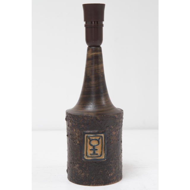 Mid-Century Danish Stoneware Table Lamp from Björn Keramik, 1970s For Sale - Image 16 of 16