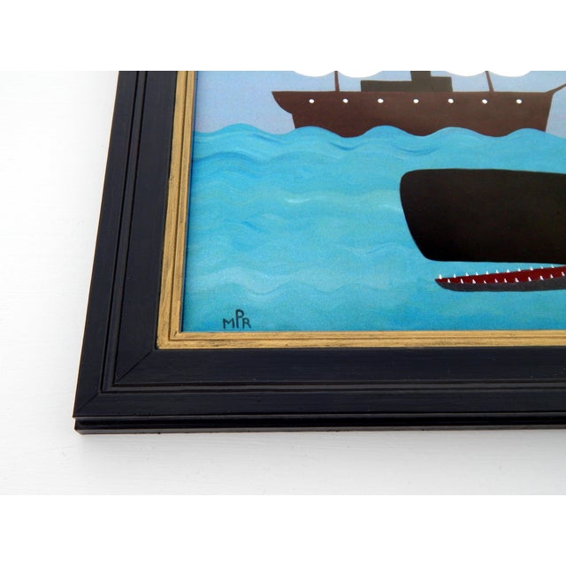 Paper Matt Rix, Mermaid and Sperm Whale Scenes, 2000s, Ink & Paper, Set of 2, Framed For Sale - Image 7 of 15