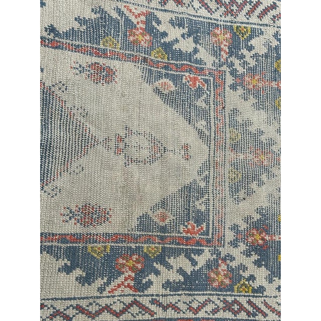 Small Antique Turkish Oushak Rug, 1890s For Sale - Image 12 of 18