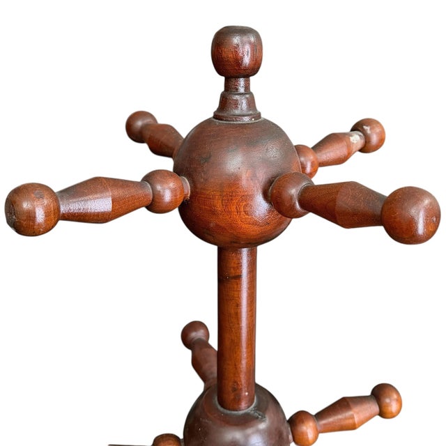 19th Century American Folk Art Hall Tree For Sale - Image 4 of 12
