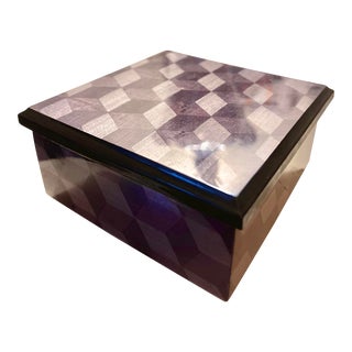 Contemporary Biagio Barile Handcrafted Wooden Box For Sale