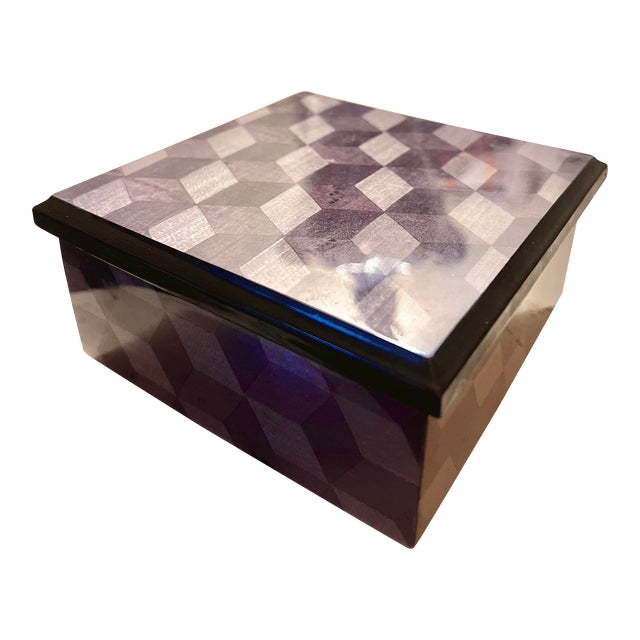 Contemporary Biagio Barile Handcrafted Wooden Box For Sale