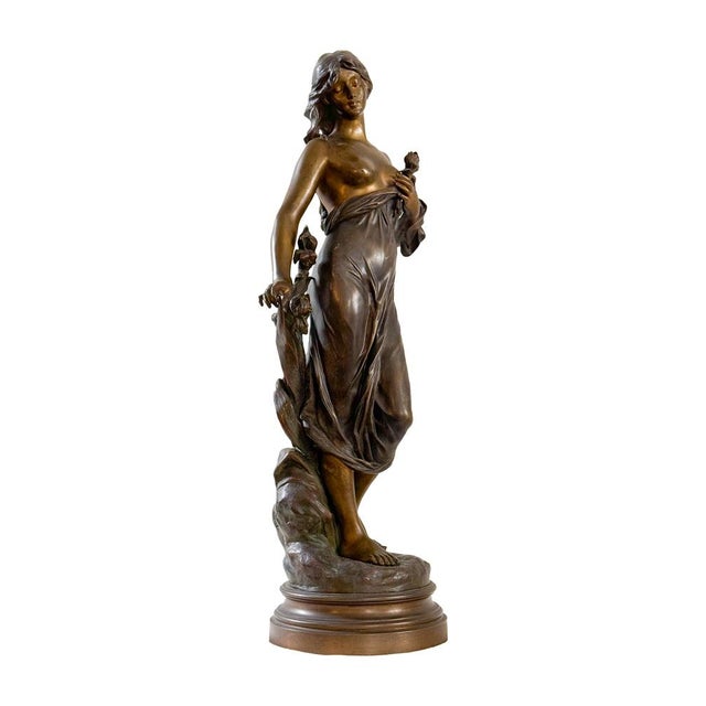 Edouard Drouot, Diana Sculpture, 19th Century, Bronze For Sale - Image 6 of 18