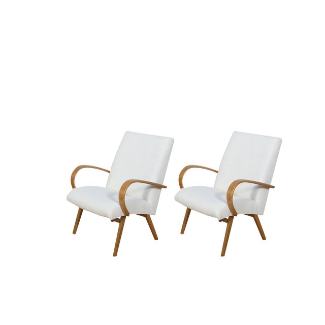 Set of Model 53 Armchairs by Jaroslav Smidek for Ton, 1960s For Sale