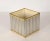 Mid-Century Italian Cubic Brass and Chromed Metal Newspaper Rack, 1970s For Sale - Image 3 of 18