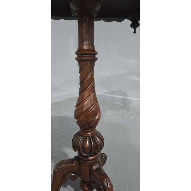 Mahogany Pedestal Table, 1880s For Sale - Image 6 of 8