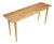 Late 20th Century Signed Custom Bird’s-Eye Maple Console Table With Ebony Exposed Joinery For Sale