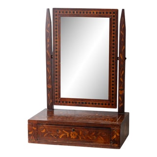 Dutch Marquetry Dressing Table Mirror, 18th Century For Sale