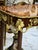 2020s French Style Brown Console Table With Gold Leaf Accents For Sale - Image 5 of 7
