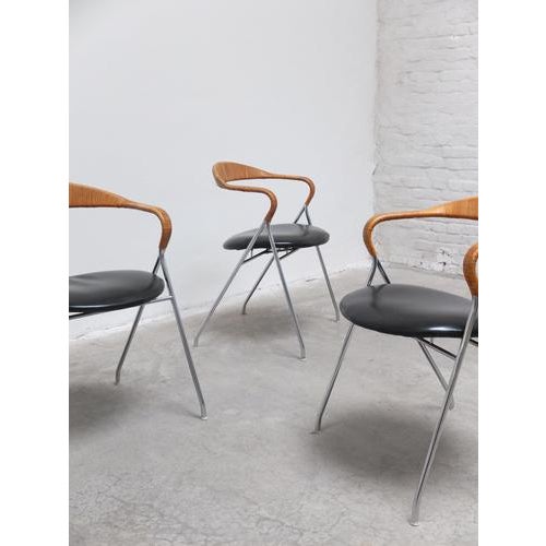 HE103 Chairs by Hans Eichenberger for Dietiker Swiss, 1955, Set of 4 For Sale - Image 14 of 18