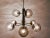 Mid-Century Modern Sputnik Brass & Murano Glass Chandelier For Sale - Image 3 of 18