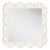 Fleur Home Garden District Satsuma Square Mirror in White Dove, 24x24 For Sale