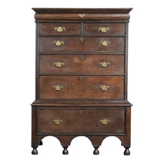 Antique English Chest of Drawers, Early 18th Century For Sale