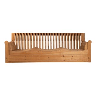 Mobili Nella Valle Series 3-Seater Sofa by Mario Ceroli for Poltronova, Italy, 1972 For Sale