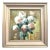 Framed Floral White Flowers Peonies Bouquet Original Painting by Valeriya Serova For Sale