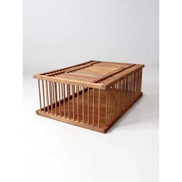 Mid Century Wooden Farm Crate For Sale - Image 11 of 13